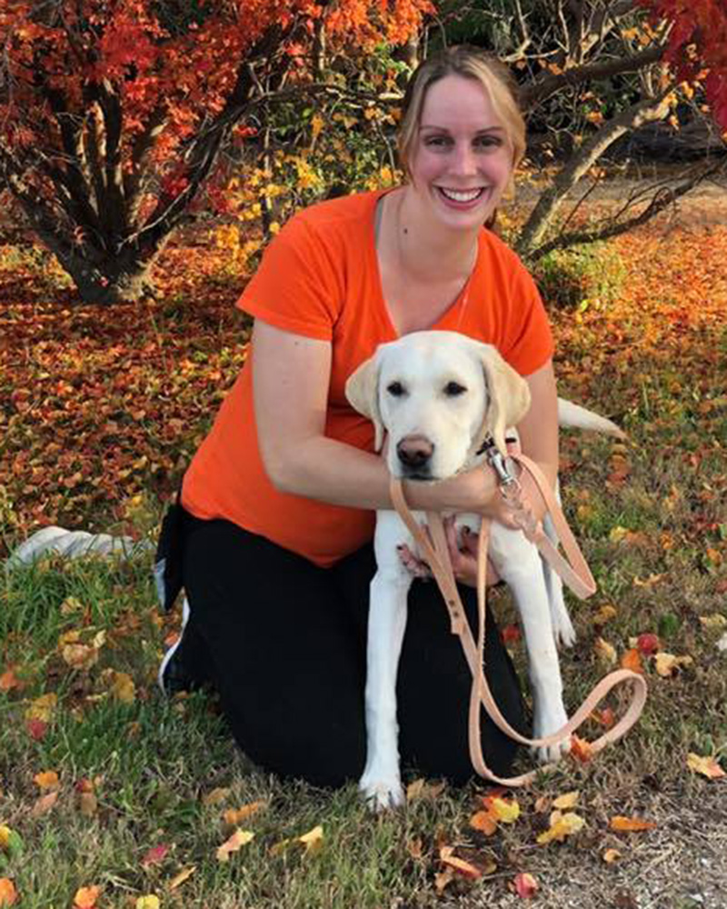 megan cox-whiteside and her dog ezio